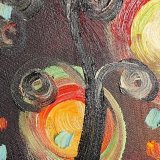 Hand-painted Abstract Oil Painting - Set of 5