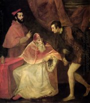 Pope Paul III with his Grandsons Alessandro and Ottavio Farnese