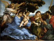 Madonna en St Catharina van Alexandri St James Het Meer En