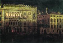 Ka D Ordo Palace en Venecia de Moonlight 1878