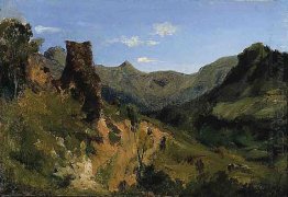 Valley In The Auvergne Mountains 1830