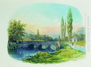 Odessa aquaduct in de greppel Ushakovskaya