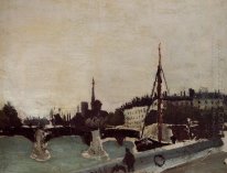 View Of The Ile Saint Louis From The Quai Henri Iv Study 1909