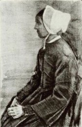 Woman With White Bonnet Sien S Mother 1883