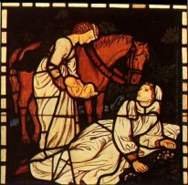 Födelsen av Tristan, från "The Story of Tristan och Isolde