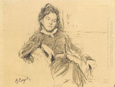 Portrait Of The Artist Ap Ostroumova Lebedeva 1899