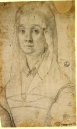 Study Of A Woman Possibly Maria Salviati