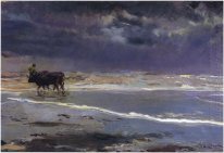 Gray Day On Valencia Beach 1901