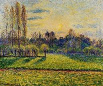 view of bazincourt sunset 1892