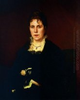 Portrait de Sofia Nikolaevna Kramskoy la femme de l'artiste 1879