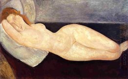 reclining nude with head resting on right arm 1919