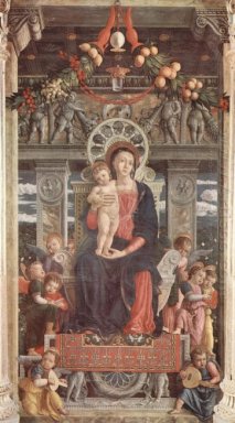 Altartavla av San Zeno i Verona, centrala panelen Madonna och An