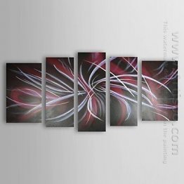 Hand-painted Oil Painting Abstract Oversized Wide - Set of 5