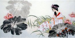 Beautiful Lady-Chinese Painting