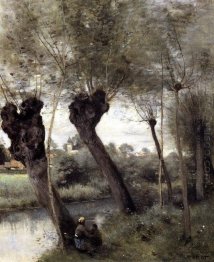 Saint Nicholas Les Arras Willows On The Banks Of The Scarpe 1872