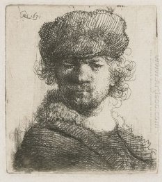 Self Portrait In A Heavy Fur Cap Bust 1631