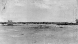 Sailboats Racing' study of the Delaware River