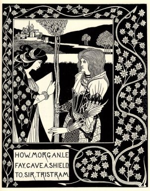 Hoe morgan le fay heeft een schild sir tristram