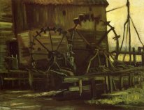 Water Wheels Of Mill At Gennep 1884