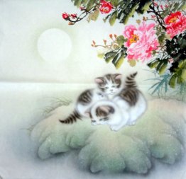 Kat - Chinees Schilderij Kat - Chinees Schilderij