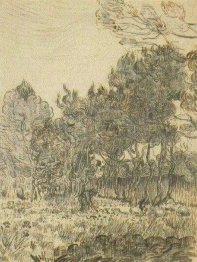 Pine Trees Near The Wall Of The Asylum 1889 2