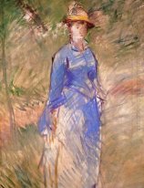 young woman in the garden 1882