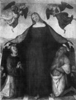 Madonna Of Mercy Med helgonen och Stephen Jerome