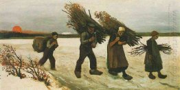 Wood Gatherers In The Snow 1884