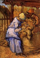 Shearers Sheep The After Millet 1889