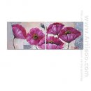 Hand-painted Floral Oil Painting - Set of 2