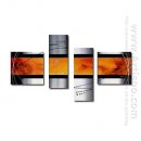 Hand-Dicat Lukisan Abstrak Oil - Set 4