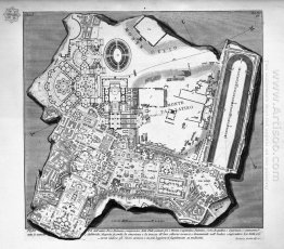 The Roman Antiquities T 1 Plate Xlii Plan Of The Baths Of Diocle