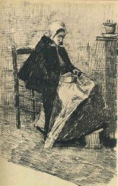 Scheveningen Woman Sewing 2 1881