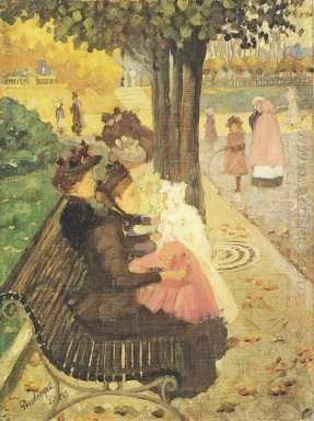 Tuileries Gardens Paris 1895