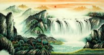 Waterval - Chinees schilderij