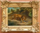 Lion en Alligator 1855