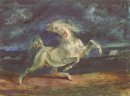 Paard schrikken door Een Storm 1824