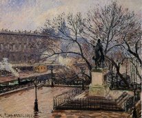 den upphöjda tarrace av Pont Neuf och staty av Henri IV 1901