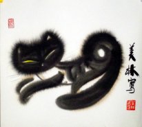 Cat-Freehand - Pittura cinese