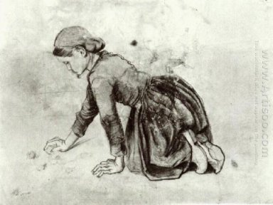 Fille à genoux 1881