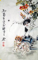 Cat - Chinesische Malerei