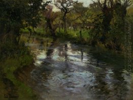 Woodland Scene with a River