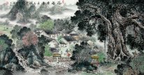 Un pequeño pueblo - la pintura china