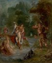De zomer Diana verrast door Actaeon 1863