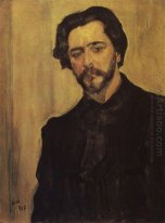 Portret van de schrijver Leonid Andreev 1907