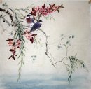 Oiseaux et fleurs - Peinture chinoise