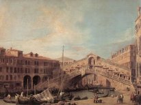 Grand canal de rialto brug uit het zuiden 1727