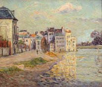 The Embankment Of Lagny Under Flood Water 1908