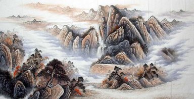 Gunung Dan Air - Lukisan Cina