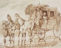 In de Regen door De Coach Black River 1871